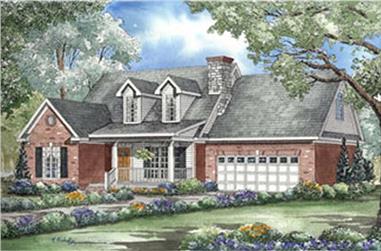 3-Bedroom, 1777 Sq Ft Country Home Plan - 153-1604 - Main Exterior