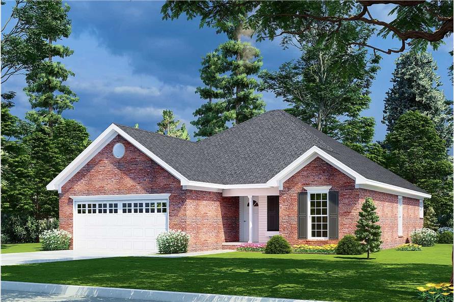 Right View of this 3-Bedroom,1382 Sq Ft Plan -153-1608