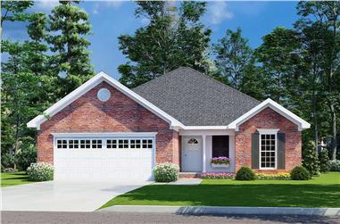 3-Bedroom, 1382 Sq Ft French Home - Plan #153-1608 - Main Exterior