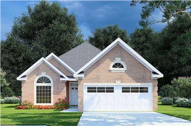 3-Bedroom, 1608 Sq Ft Ranch House - Plan #153-1614 - Front Exterior
