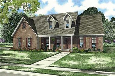 3-Bedroom, 2320 Sq Ft Southern House Plan - 153-1617 - Front Exterior