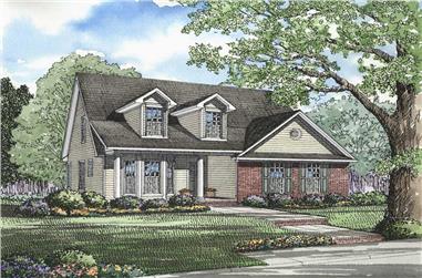 3-Bedroom, 1897 Sq Ft Southern House Plan - 153-1620 - Front Exterior