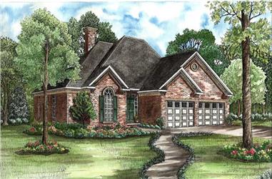 3-Bedroom, 1601 Sq Ft Country House Plan - 153-1631 - Front Exterior