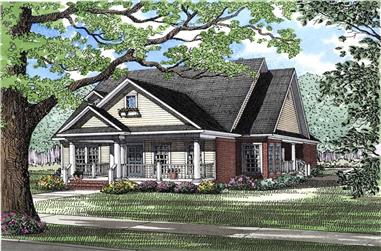 3-Bedroom, 1848 Sq Ft Southern Home Plan - 153-1638 - Main Exterior