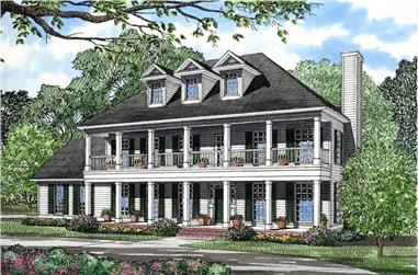 3-Bedroom, 2247 Sq Ft Southern House Plan - 153-1642 - Front Exterior