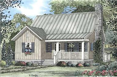 2-Bedroom, 1178 Sq Ft Country Home Plan - 153-1648 - Main Exterior