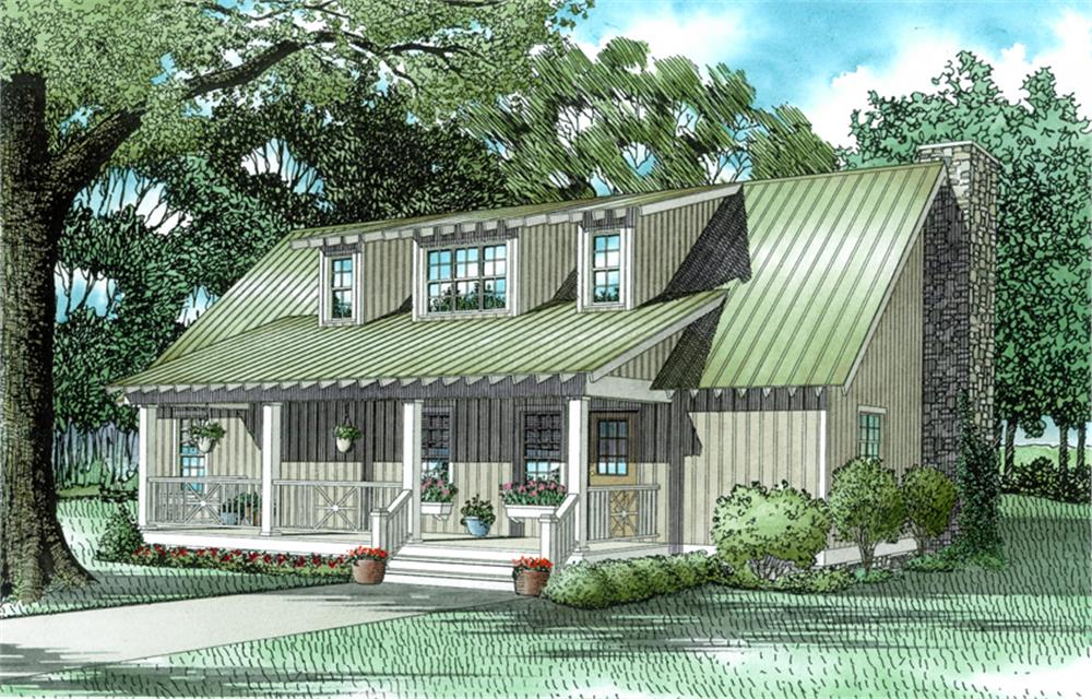 Main image for country house plan # 153-1650