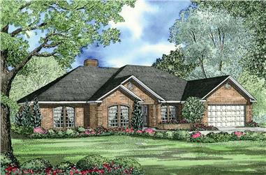 4-Bedroom, 2107 Sq Ft Country House Plan - 153-1685 - Front Exterior