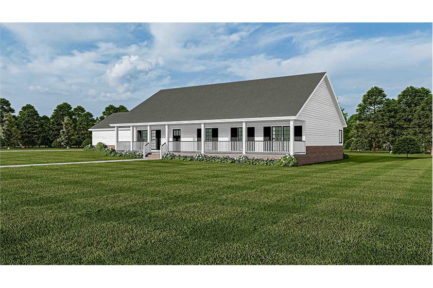 Right Side View of this 3-Bedroom, 1800 Sq Ft Plan - 153-1744