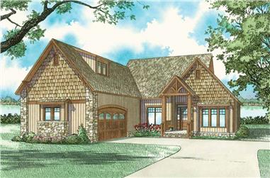 3-Bedroom, 1874 Sq Ft Vacation Homes House Plan - 153-1755 - Front Exterior
