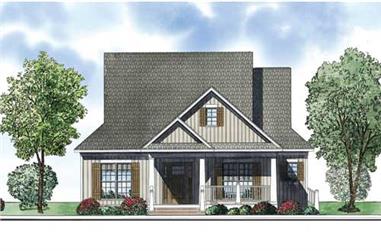 3-Bedroom, 1848 Sq Ft Country Home Plan - 153-1805 - Main Exterior