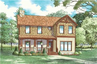 3-Bedroom, 1559 Sq Ft Country Home Plan - 153-1824 - Main Exterior