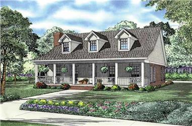 2-Bedroom, 1712 Sq Ft House Plan - 153-1835 - Front Exterior