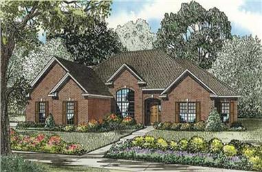 4-Bedroom, 2280 Sq Ft Southern House Plan - 153-1844 - Front Exterior