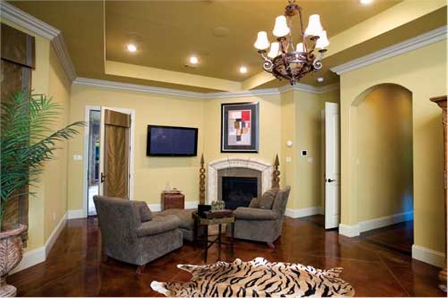 Master Suite Sitting Area of this 3-Bedroom,4121 Sq Ft Plan -4121