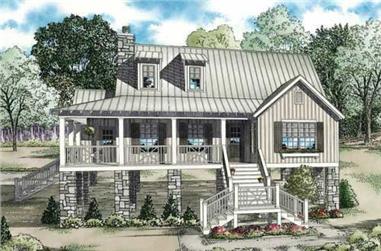 3-Bedroom, 1472 Sq Ft Low Country House Plan - 153-1899 - Front Exterior
