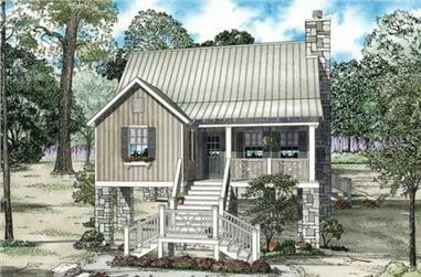 2-Bedroom, 1178 Sq Ft Country Home Plan - 153-1932 - Main Exterior