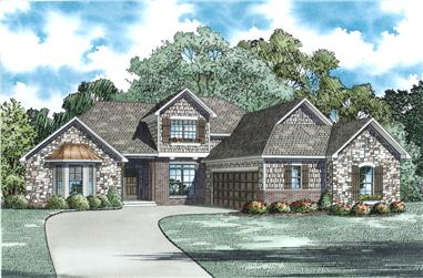 3-Bedroom, 2506 Sq Ft Contemporary Home Plan - 153-1986 - Main Exterior