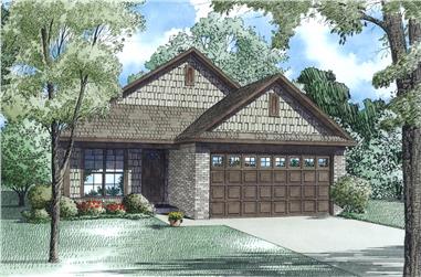 3-Bedroom, 1198 Sq Ft Ranch House Plan - 153-1995 - Front Exterior