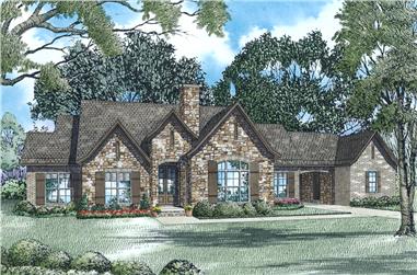3-Bedroom, 2118 Sq Ft Ranch House Plan - 153-2004 - Front Exterior