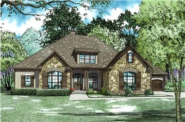 4-Bedroom, 3548 Sq Ft Luxury House Plan - 153-2021 - Front Exterior