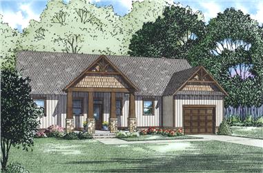 3-Bedroom, 2145 Sq Ft Country House Plan - 153-2033 - Front Exterior