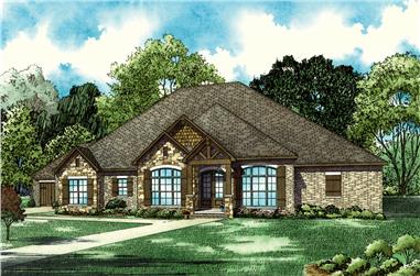5-Bedroom, 3580 Sq Ft Southern Home Plan - 153-2067 - Main Exterior