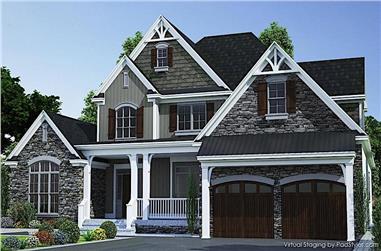 3-Bedroom, 2683 Sq Ft Farmhouse House - Plan #153-2098 - Front Exterior