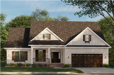 3-Bedroom, 1723 Sq Ft Traditional House - Plan #153-2100 - Front Exterior