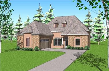 3-Bedroom, 2366 Sq Ft Ranch House Plan - 155-1000 - Front Exterior