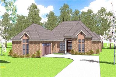 3-Bedroom, 2105 Sq Ft Ranch House Plan - 155-1003 - Front Exterior