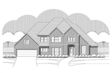 4-Bedroom, 4270 Sq Ft Luxury Home Plan - 156-1018 - Main Exterior