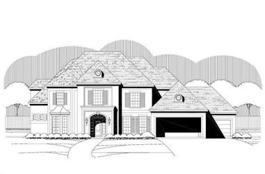5-Bedroom, 4721 Sq Ft Luxury House Plan - 156-1040 - Front Exterior