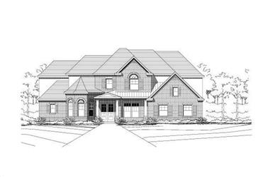 5-Bedroom, 4398 Sq Ft Luxury Home Plan - 156-1059 - Main Exterior