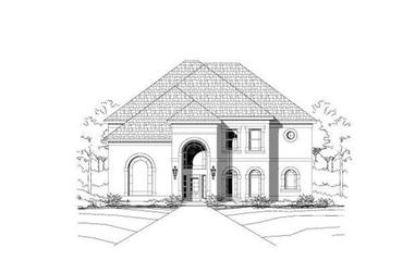 4-Bedroom, 4196 Sq Ft Luxury House Plan - 156-1060 - Front Exterior