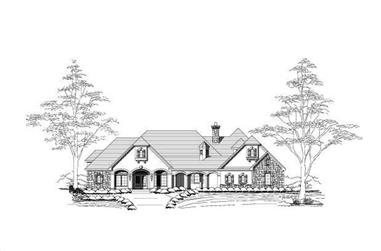 4-Bedroom, 4241 Sq Ft Country Home Plan - 156-1061 - Main Exterior