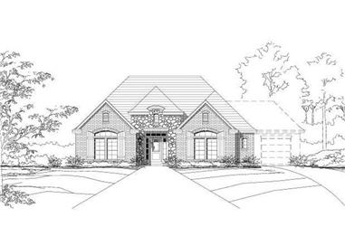 3-Bedroom, 1773 Sq Ft Country House Plan - 156-1089 - Front Exterior