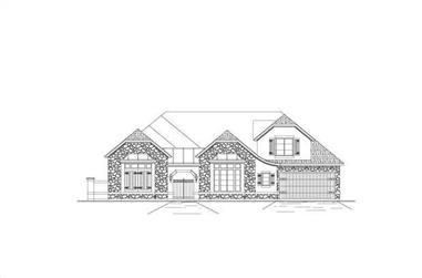 5-Bedroom, 4751 Sq Ft Country Home Plan - 156-1091 - Main Exterior