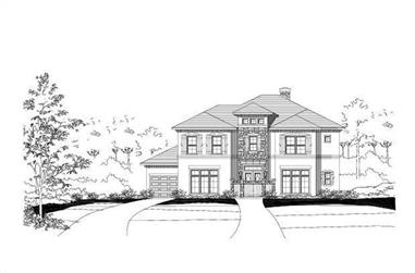 4-Bedroom, 4317 Sq Ft Country House Plan - 156-1093 - Front Exterior