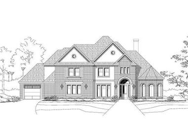 4-Bedroom, 4295 Sq Ft Luxury House Plan - 156-1094 - Front Exterior