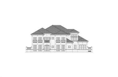 4-Bedroom, 6222 Sq Ft Luxury House Plan - 156-1108 - Front Exterior