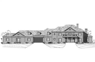 6-Bedroom, 6563 Sq Ft Colonial House Plan - 156-1117 - Front Exterior
