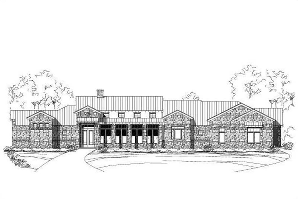 Front elevation of Country home (ThePlanCollection: House Plan #156-1119)