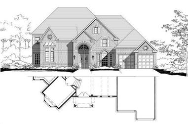 5-Bedroom, 4365 Sq Ft Luxury Home Plan - 156-1136 - Main Exterior