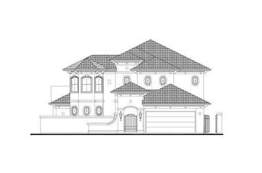 4-Bedroom, 3518 Sq Ft Mediterranean House Plan - 156-1138 - Front Exterior