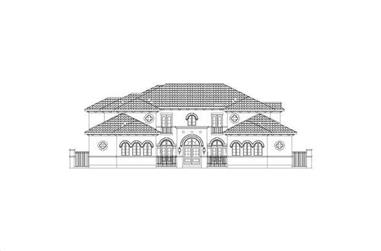 5-Bedroom, 5827 Sq Ft Luxury House Plan - 156-1146 - Front Exterior