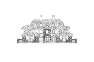 5-Bedroom, 5827 Sq Ft Country Home Plan - 156-1147 - Main Exterior