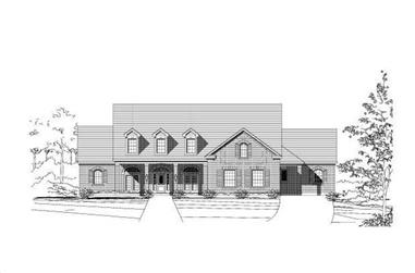 3-Bedroom, 4361 Sq Ft Luxury House Plan - 156-1157 - Front Exterior