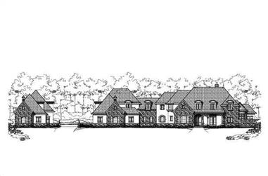 6-Bedroom, 8054 Sq Ft Country House Plan - 156-1163 - Front Exterior