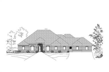 4-Bedroom, 4330 Sq Ft Luxury Home Plan - 156-1164 - Main Exterior